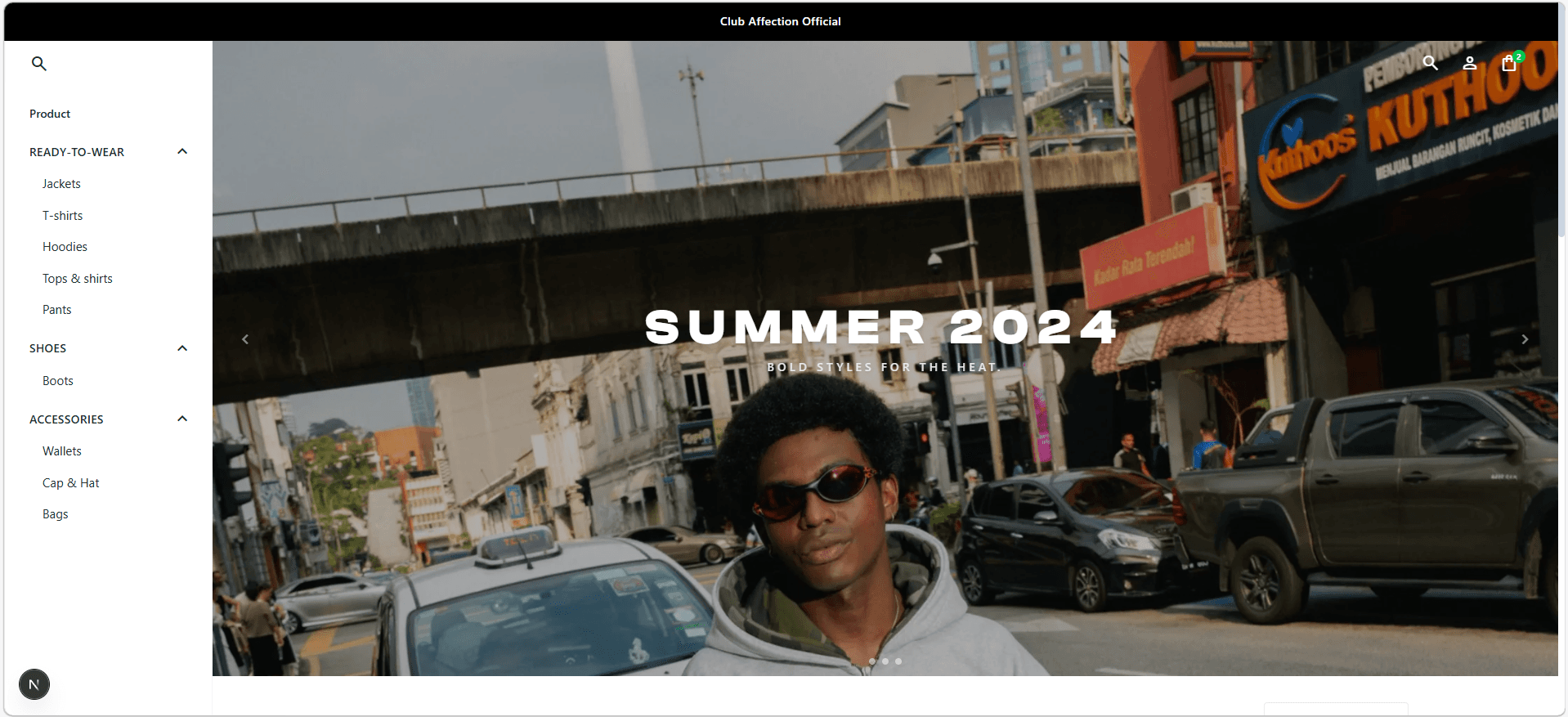 Club Affection E-Commerce