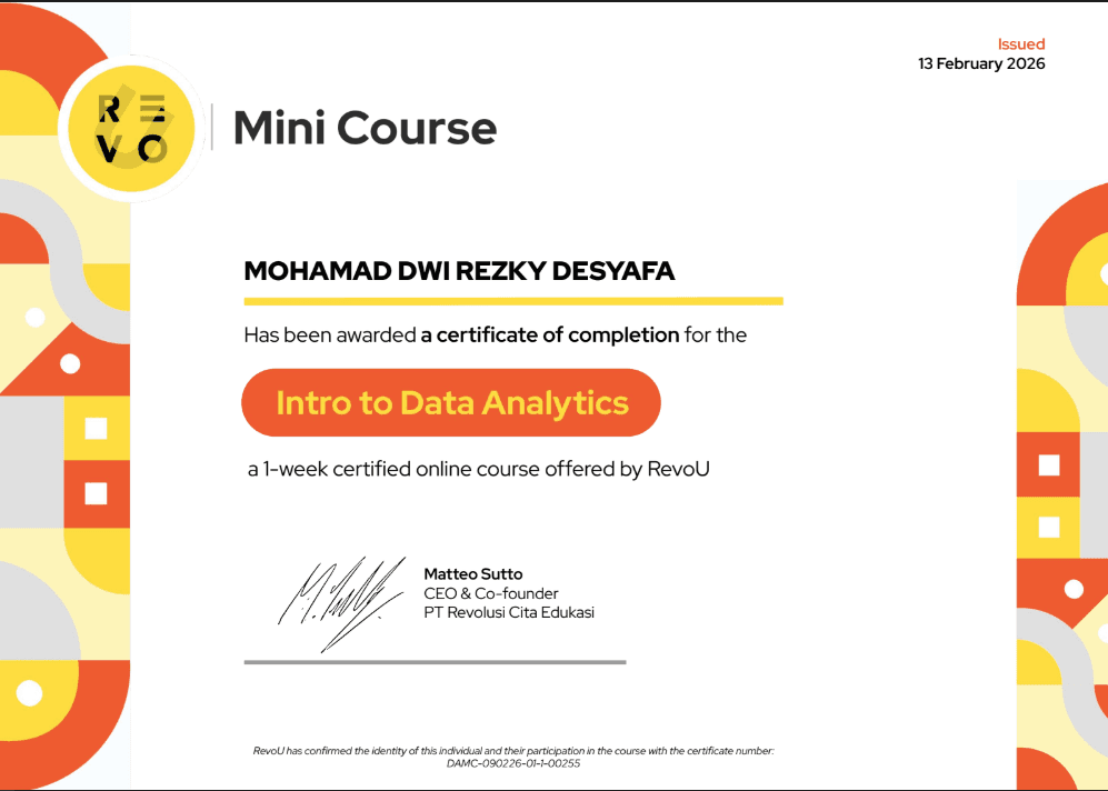 Intro to Data Analytics