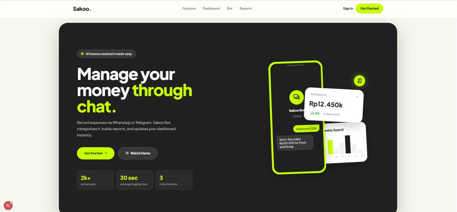Sakoo - AI-Powered Personal Finance Assistant