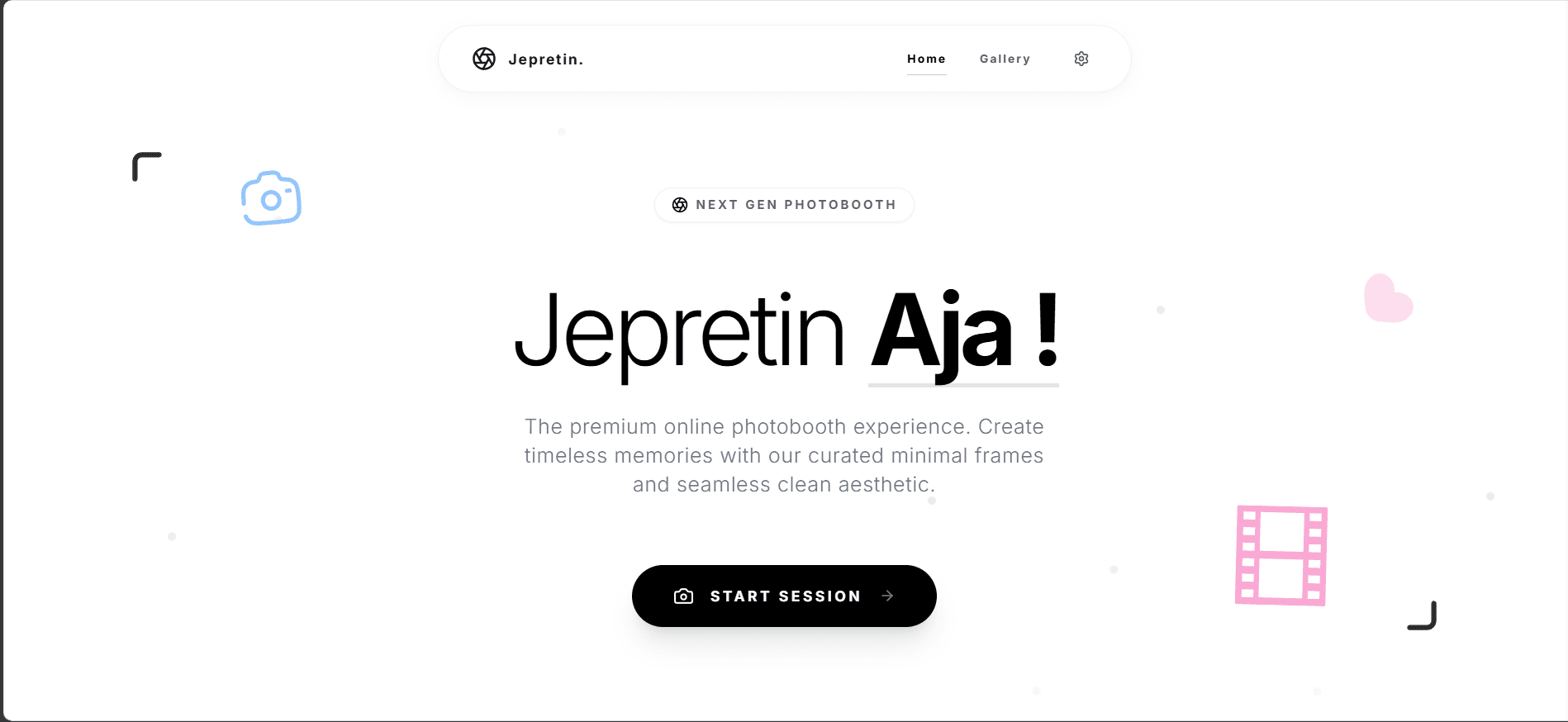 Jepretin: Browser-Based Photobooth Web App